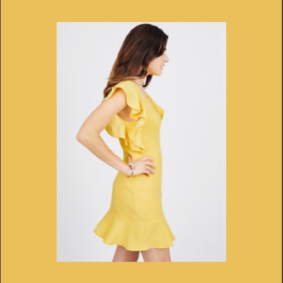 BCBGgeneration ruffle sleeve mini dress - Picture 2 of 4